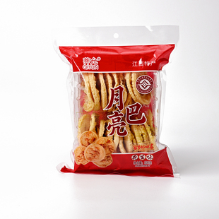 千秋月亮巴江西赣南特产花生巴粑赣州雪豆饼油炸锅巴膨化小零食