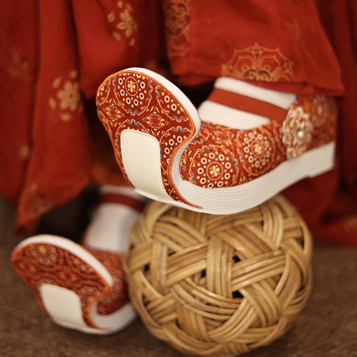 醉今朝X江南朱记联名款【静徽公主】翘头履复原款内增高汉服鞋平