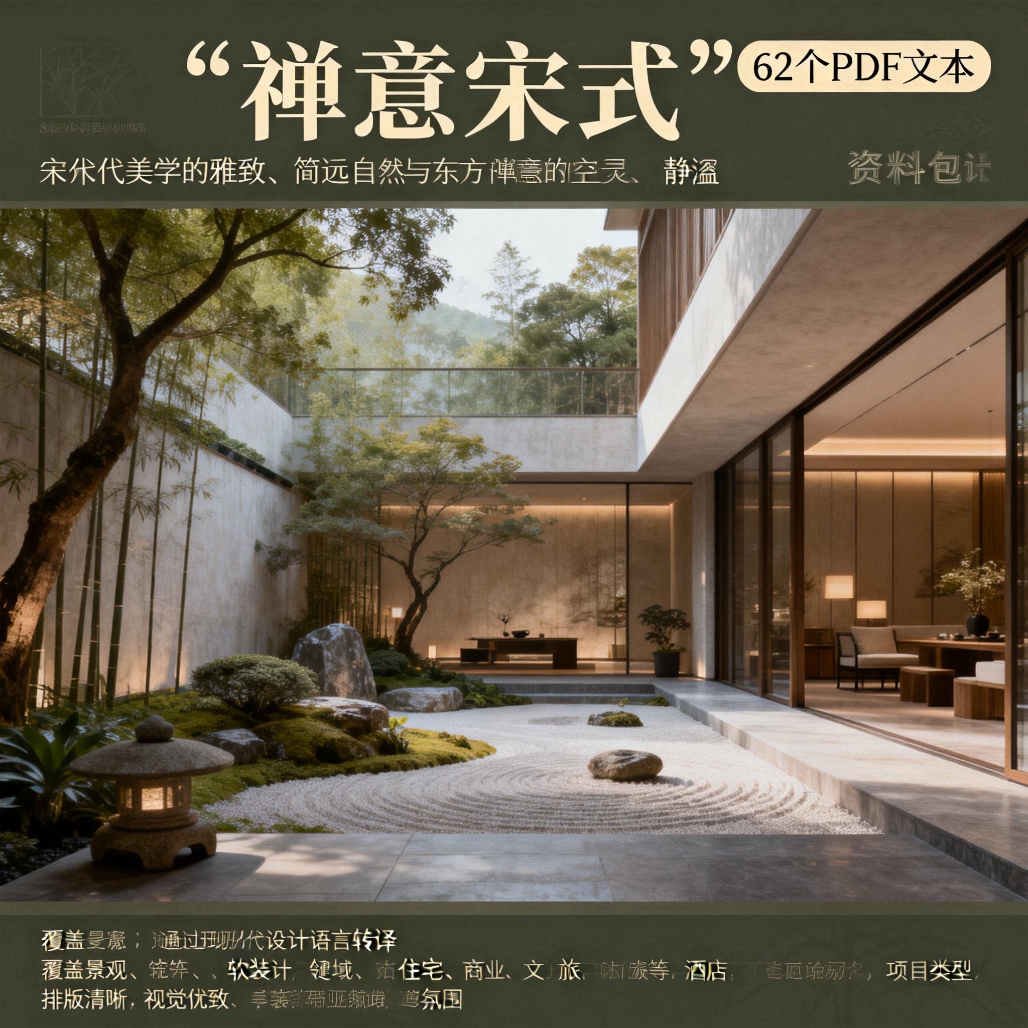 美学东方禅意宋式新中式景观设计方案文本合集62套