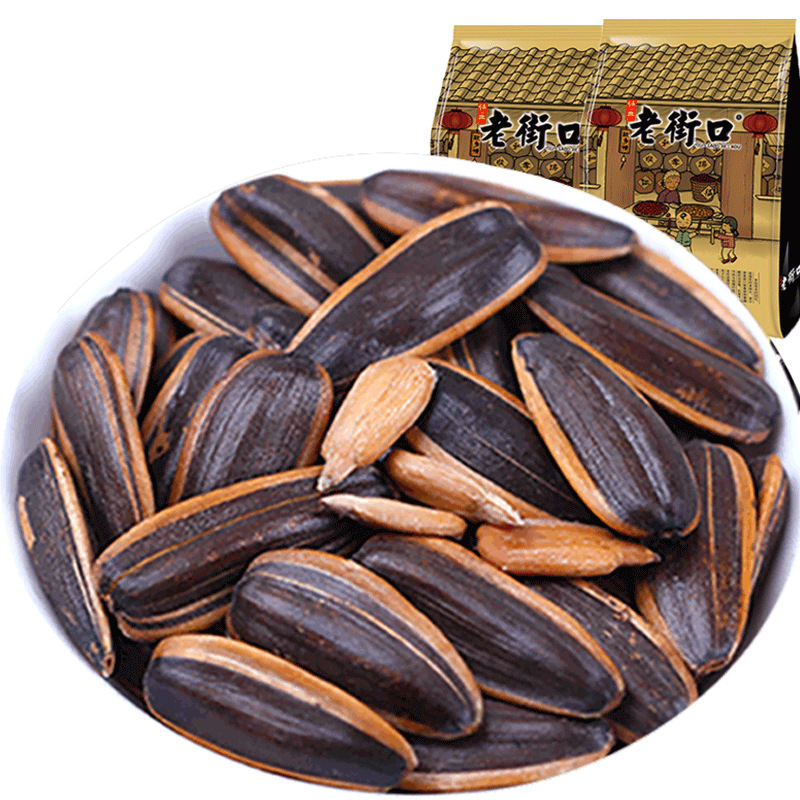 老街口焦糖味瓜子山核桃味袋装年货小包装休闲零食品葵花散装5斤