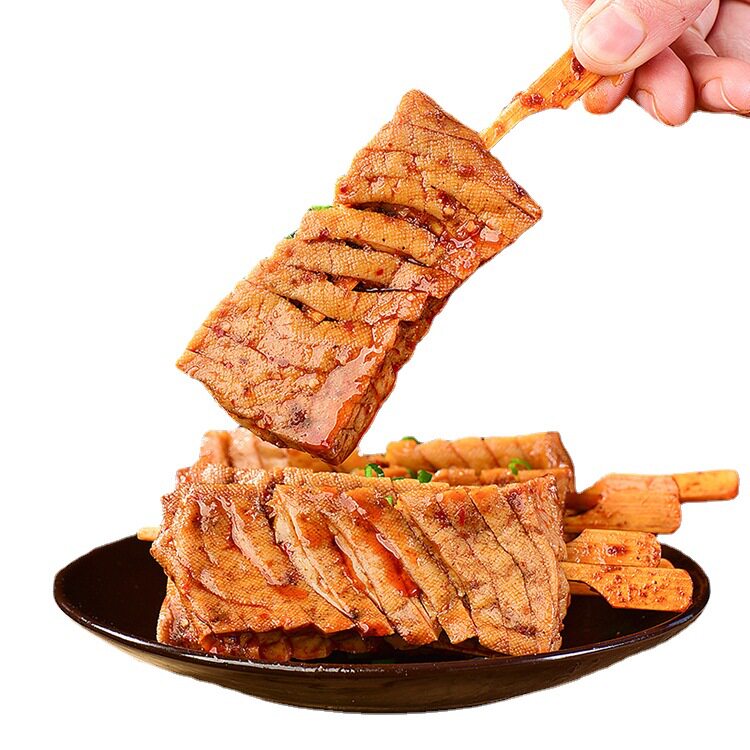 兰花串豆干小零食五香辣豆制品辣条即食豆腐串散袋装网红休闲食品