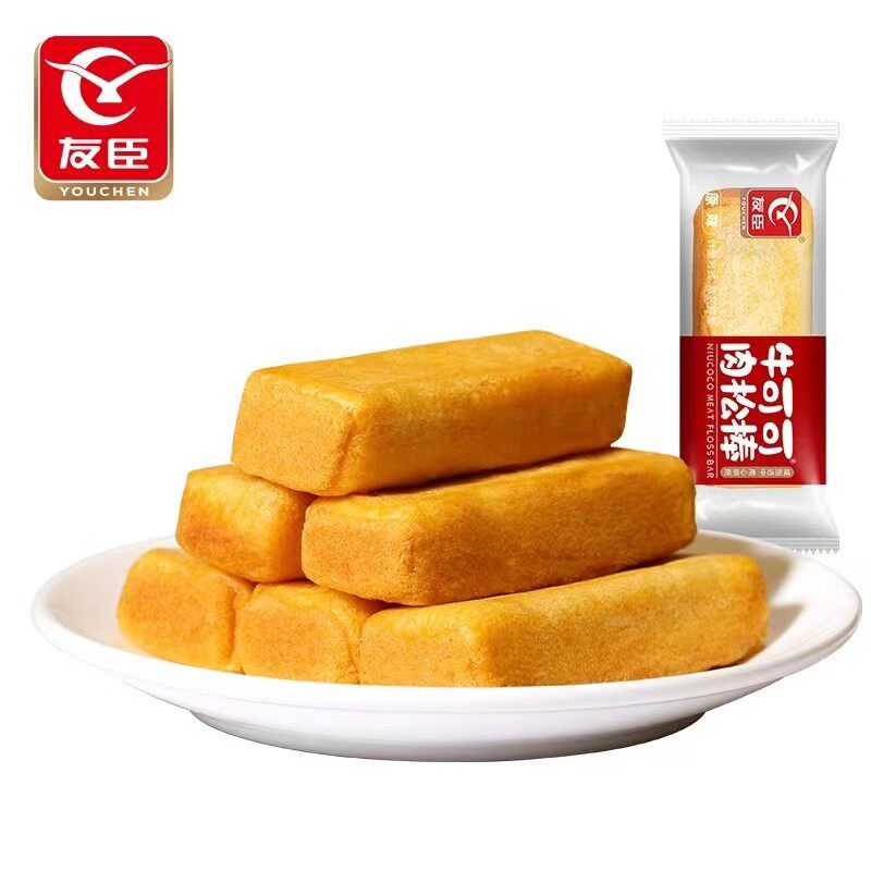 友臣肉松棒整箱饼干条蛋糕点心独立小包装办公室学生代早餐零食品