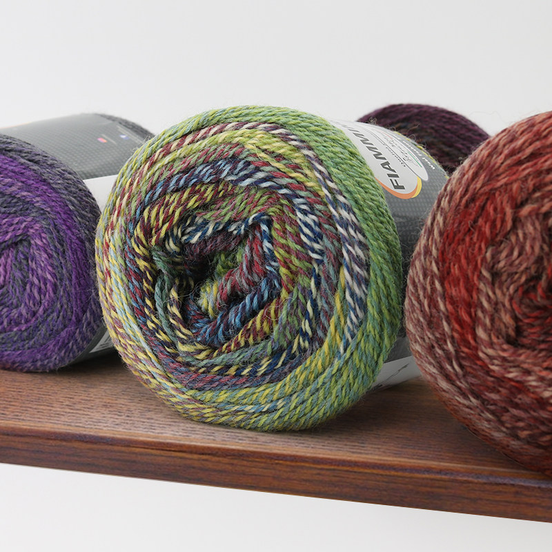 小辛娜娜美丽诺羊毛线AB段染羊毛线手工编织毛衣外套线手编毛线织,服饰配件/皮带/帽子/围巾,毛线,淘宝优惠券,粉丝福利购,淘宝优惠卷