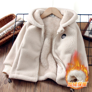 加厚保暖上衣宝宝冬季 儿童装 棉袄洋气 2025新款 男童加绒外套秋冬装