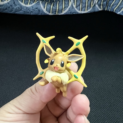 宠物小精灵神奇宝贝伊布Eevee3厘米小食玩手办摆件公仔玩具正散货