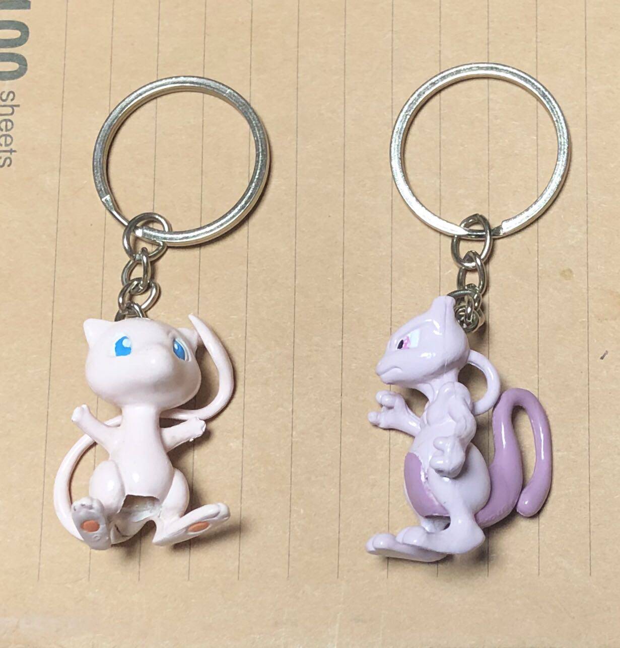 神奇宝贝宠物小精灵4厘米动漫周边超梦梦幻小公仔钥匙链挂件