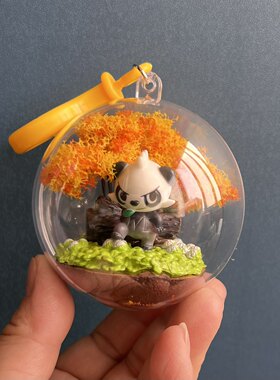 神奇宝贝宠物小精灵口袋怪兽顽皮熊猫diy球挂件