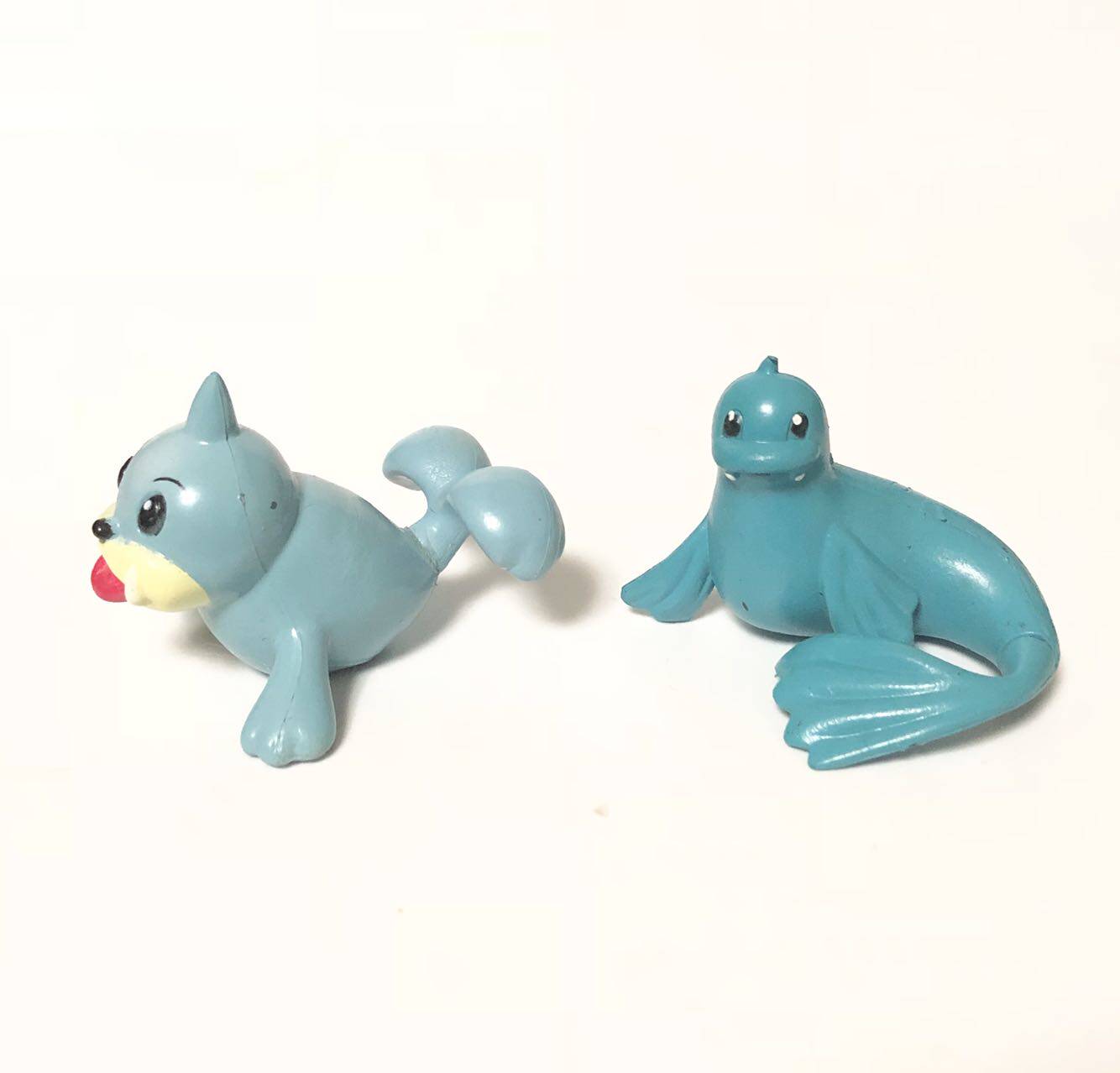 神奇宝贝宠物小精灵中号国产玩偶小海狮蓝色白海狮一对手办摆件