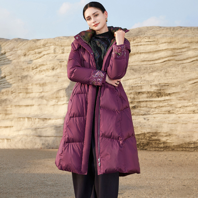 高品质！中老年妈妈刺绣羽绒服