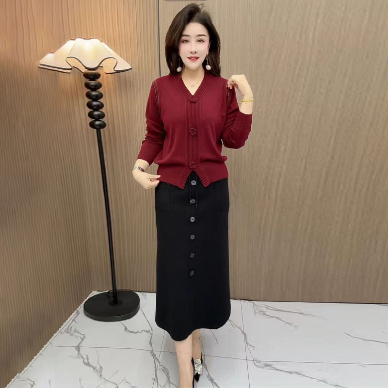 高品质！中年妈妈立体花针织衫