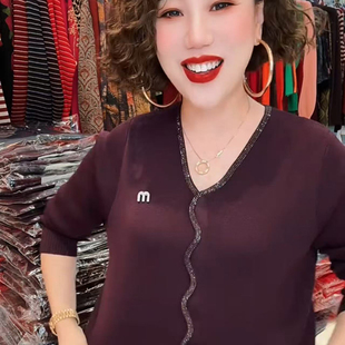 中年妈妈秋冬装高贵针织小衫2026新款时尚洋气中老年女装打底毛衣