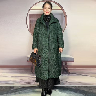 复古外套高档大气春秋新款国风气质大口袋阔太太黑色中长款风衣女