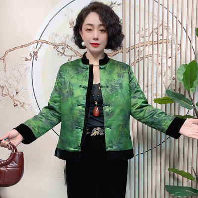 高品质！中老年妈妈加棉短款外套