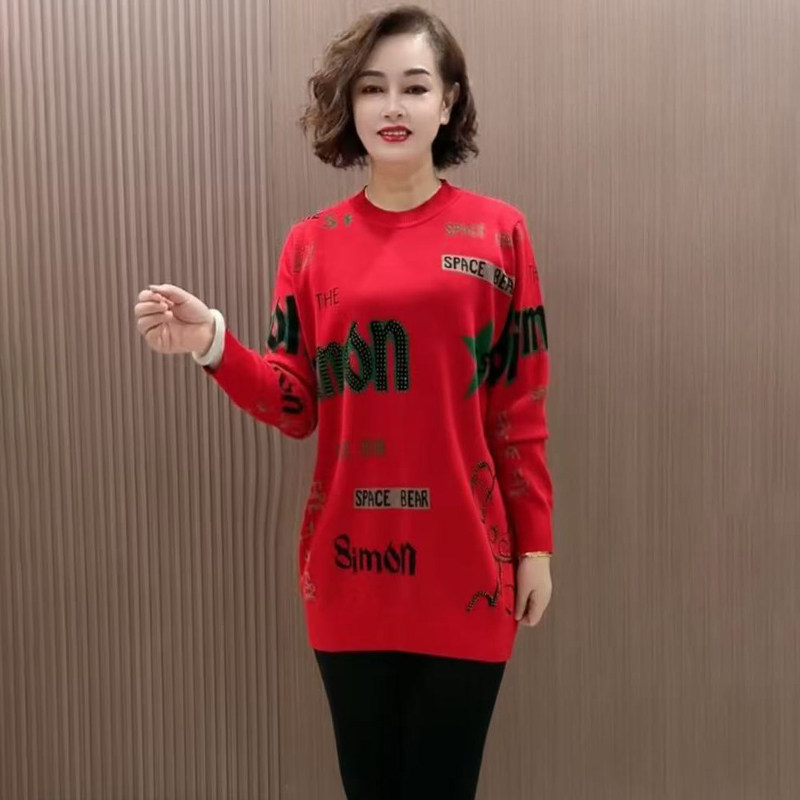 时尚妈妈减龄打底衫显瘦针织毛衣