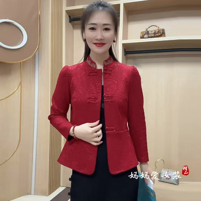 加绒保暖旗袍衫上衣新中式外套女