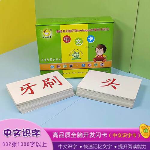 中文识字卡幼儿园小学生教具