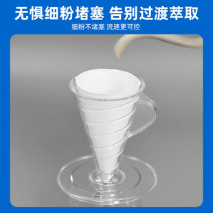 V30甜筒滤杯无纺布咖啡滤纸防串味高密度滤纸手冲咖啡滤纸