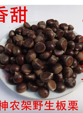 2025年神农架野生板栗新鲜小板栗毛栗新鲜油栗山栗生栗5斤包邮