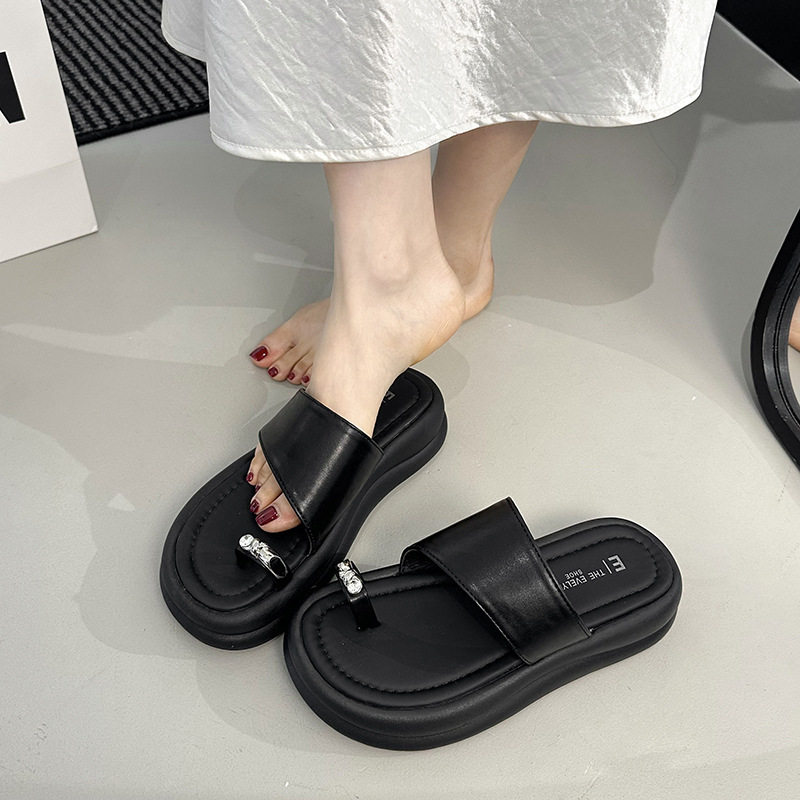 2026厚底法式套趾女夏罗马凉鞋