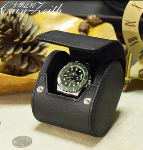 小牛皮真皮手表包便携式表盒手表收纳全皮旅行表盒防震防尘收藏