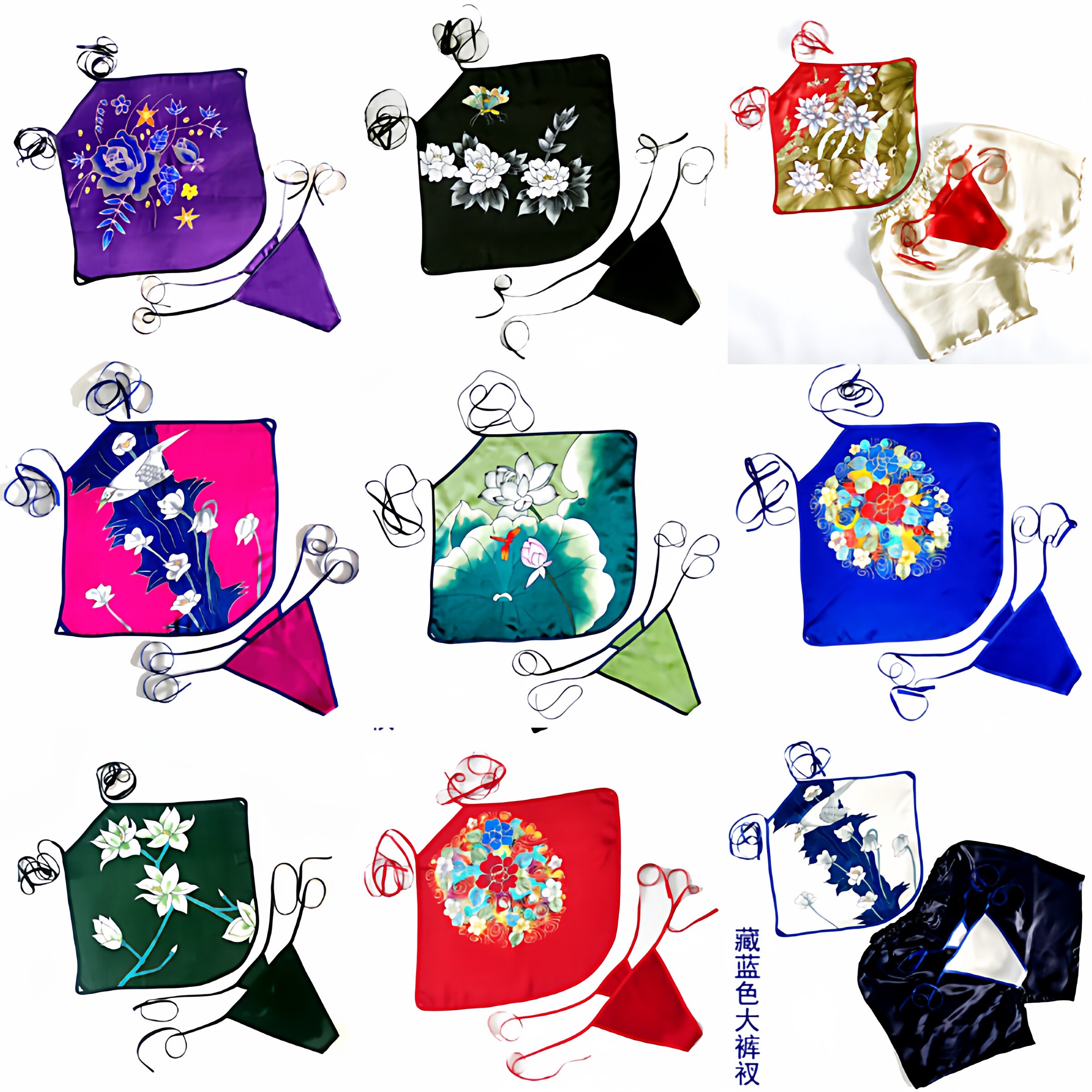 新中式100%真丝肚兜女成人内衣小吊带性感睡衣复古风汉服内搭情趣