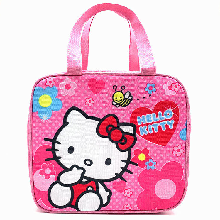 2021冰雪奇缘kitty卡通保温袋铝箔防水午餐包儿童学生手提饭盒袋