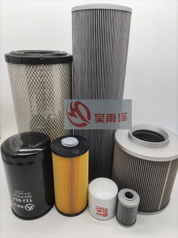 吴雨泽适用徐工XE150B五十铃发动机全车滤芯机滤柴滤空滤液压回油