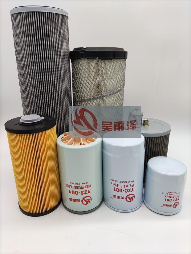 吴雨泽徐工XE80D/85D洋马发动机机滤柴滤空滤液压回油进油先导滤
