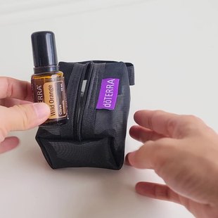 精油收纳包滚珠瓶旅游出行周边随身便携网袋收纳包透明网纱简约