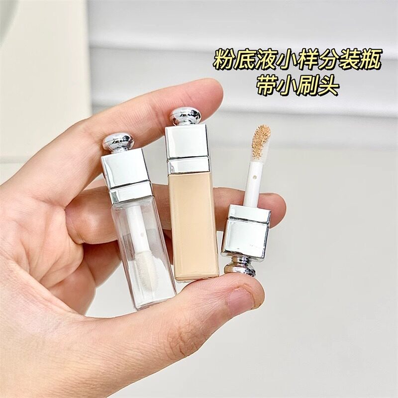 粉底液分装瓶小样试用装分装空瓶化妆品旅行便携唇釉修复替换空管