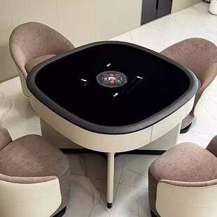 flamingo麻将桌全自动家用奶油风多功能大平层别墅家用电动麻将机