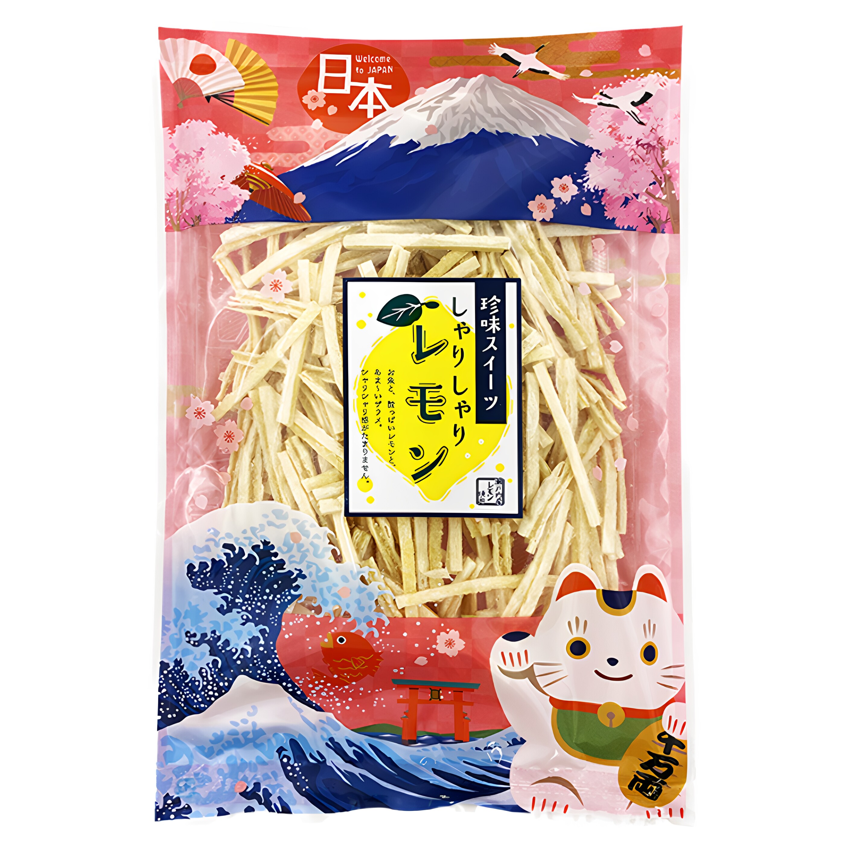 日本珍味 清脆柠檬鳕鱼丝 柚子昆布 芝麻物语 珍味零食