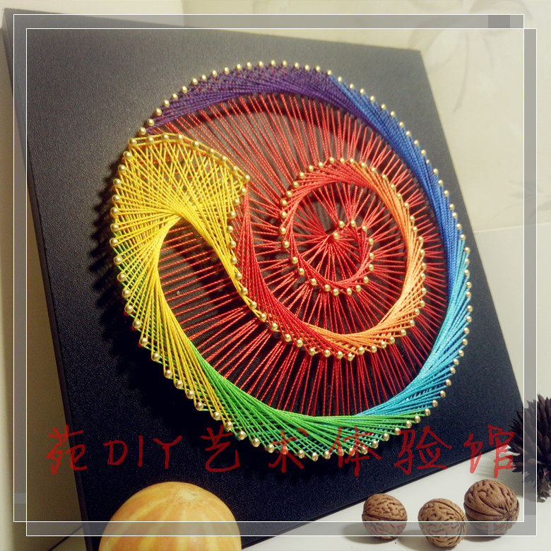 Colorful decorate yarn nail Wool Winding string art Creative Hand DIY Making kitsin the Home accessories , Decorative painting ,  DIY/Digital painting  category - from Buy2taobao.com to provide professional Taobao agent buy service