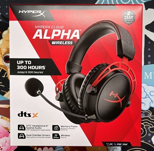 CSGO电竞游戏耳 Alpha阿尔法无线DTSX音效头戴式 金士顿HYPERX 新品