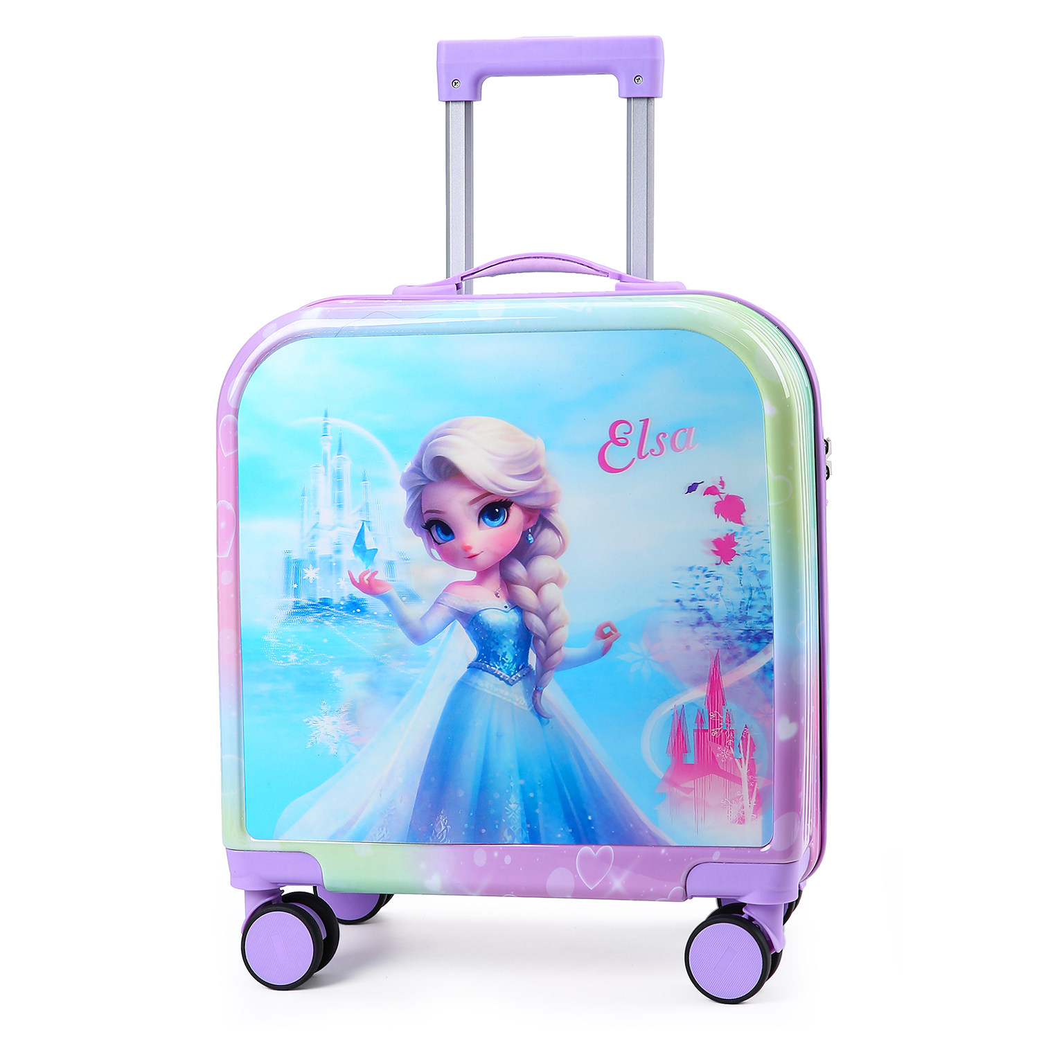 行李箱儿童男女万向轮旅行箱学生卡通3D变图拉杆箱20寸密码登机箱