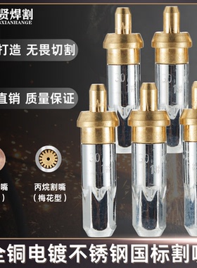 国标全铜不锈钢电镀加厚割嘴G01-3 30型100型 割枪嘴全铜耐用