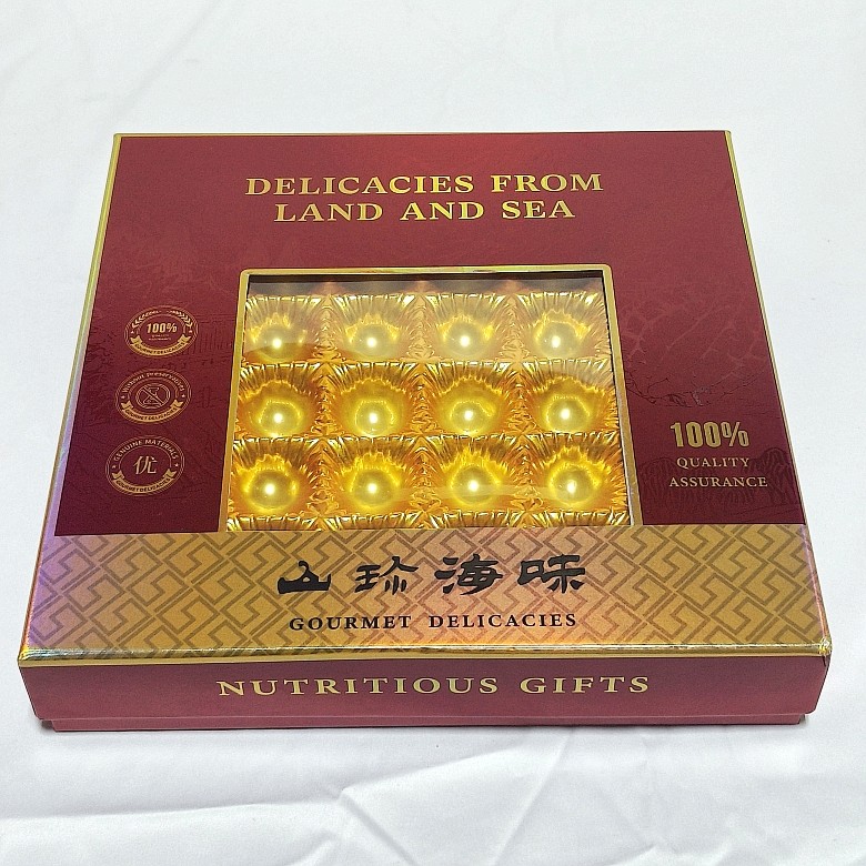 山珍海味优享臻品经济简易礼品礼袋套装盒元贝36粒装年货包装礼盒,包装,礼品盒,淘宝优惠券,粉丝福利购,淘宝优惠卷