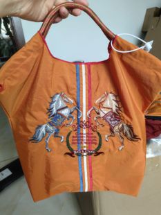 ball&chain环保刺绣购物袋 高定款 实拍 相信我选它 尼龙布包 超值