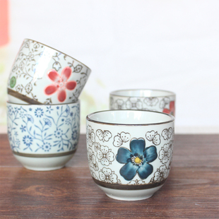 茶杯水杯 品茗杯 陶瓷茶杯 功夫茶杯 白酒杯烧酒杯 青花瓷杯 日式