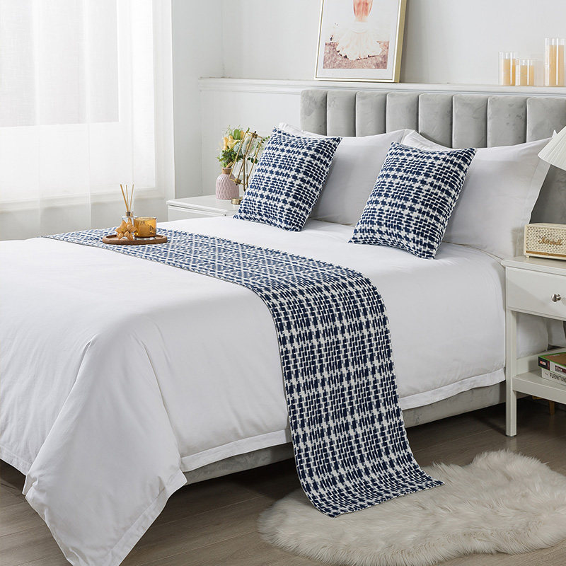 酒店民俗个性床旗床尾巾靠枕