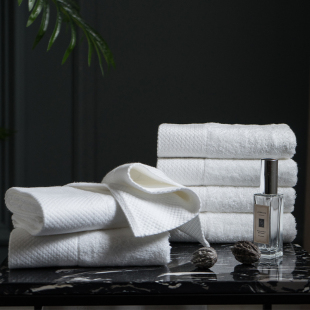 五星级酒店专用毛巾面巾纯白色全棉纯棉洗浴民宿宾馆用面巾可绣字