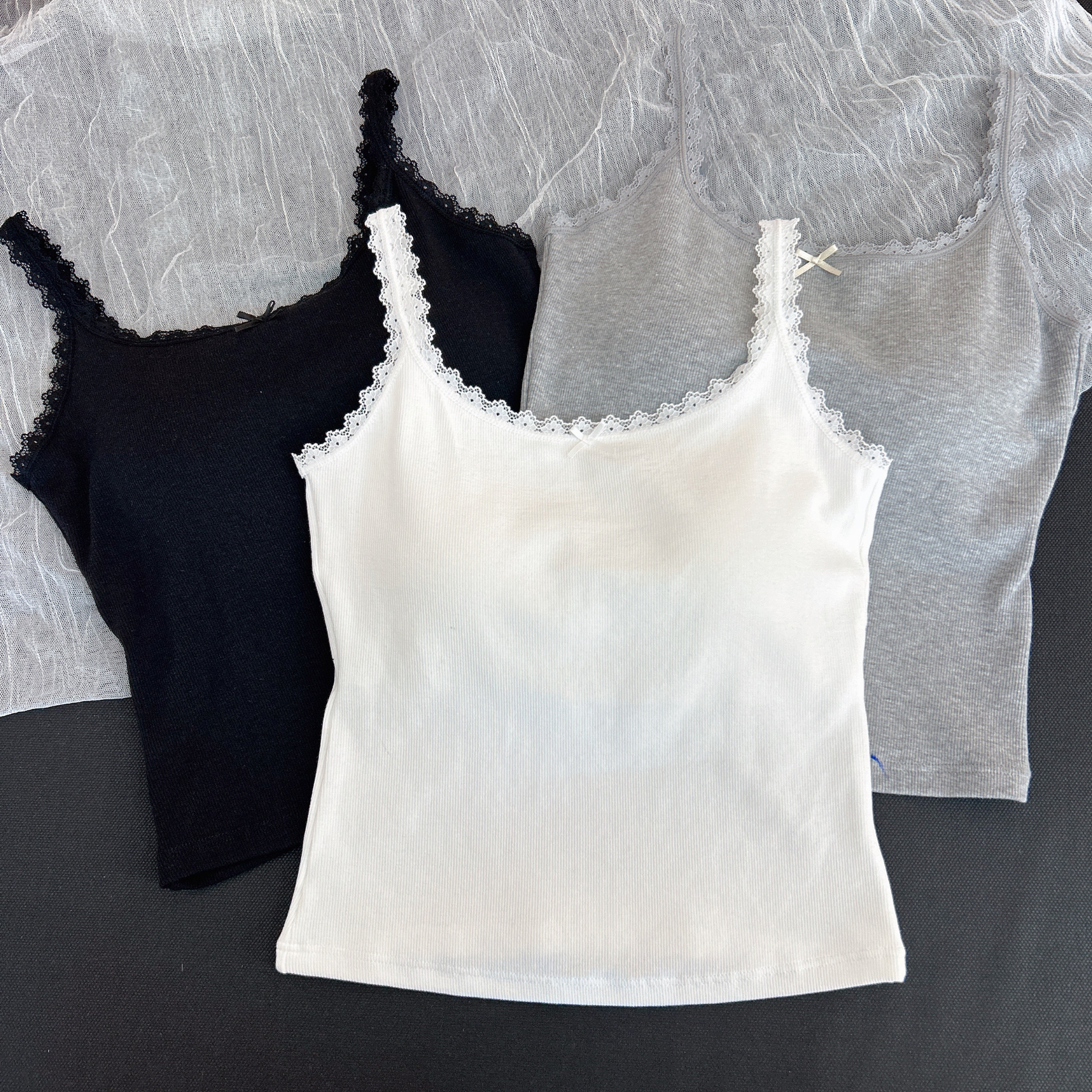 枫之欣9030新款蕾丝花边吊带背心女带胸垫内搭外穿打底抹胸上衣