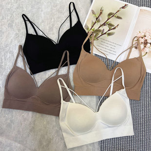 枫之欣2287新款纯欲吊带裹胸女内搭辣妹性感聚拢一体薄杯美背抹胸