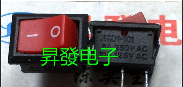 KCD1-101 船型开关 翘板 两脚两档 15*21MM 6A250V 10A125V 铜脚