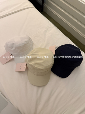 GingerM stshout博主同款夏日平顶帽夏遮阳鸭舌透气马术帽