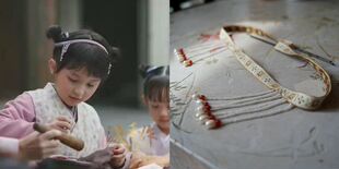 源手作 知否小明兰同款宋代女童女婴发带 羡婴 珍珠古代头饰汉服