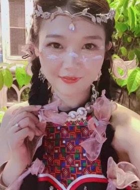 【思思专享】新中式文艺复古气质印花短袖连身裙LSQ4031
