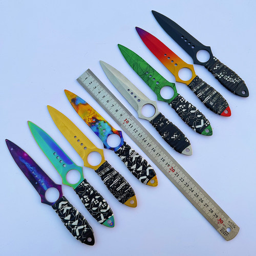 CSGO游戏周边模型收藏玩具道具未开刃钢材质CS2表面淬火骷髅匕首