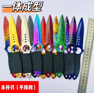 CSGO骷髅刀高硬度直刀游戏周边实体模型不锈钢未开刃玩具收藏礼品