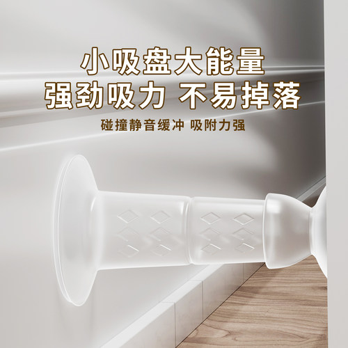 新款门吸免打孔防撞门挡防盗门吸门器卫生间地吸防风门碰门顶墙吸